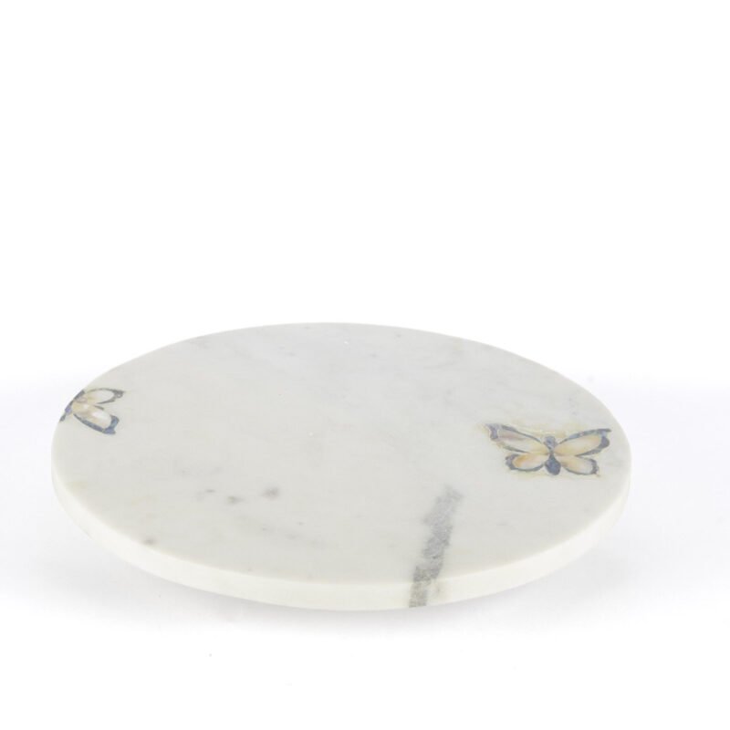 Sedef Kelebekli Mermer Sunumluk 35x5cm