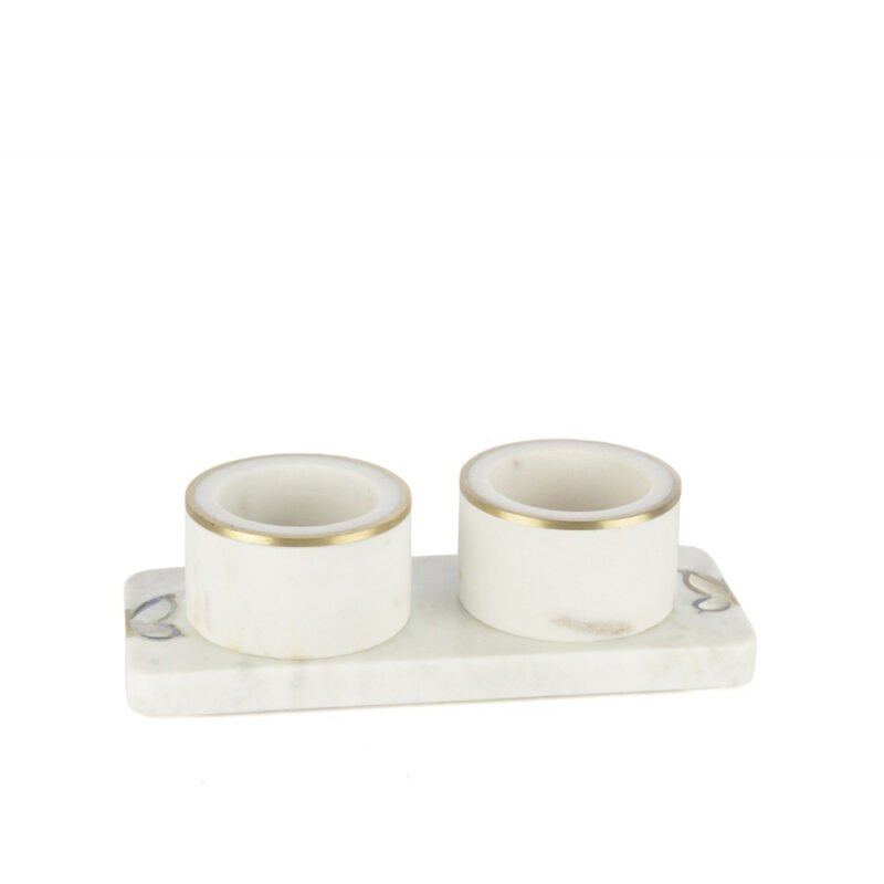Sedef Kelebekli 2li Çerezlik 22x9x7cm