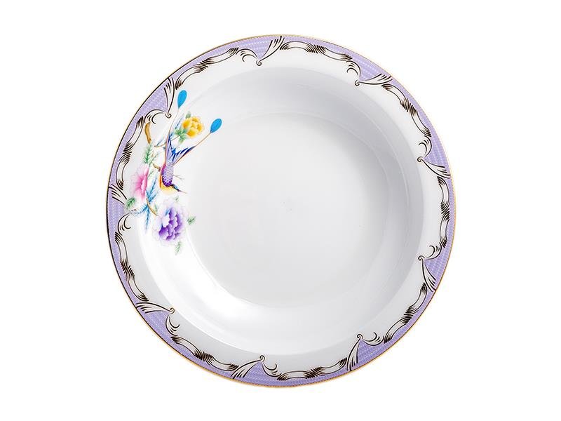 Tea Delight Papillons Purple Çukur Tabak 21,5 cm